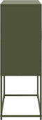 vidaXL - Tv-meubel - 68x39x60,5 - cm - staal - olijfgroen