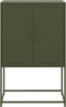 vidaXL - Tv-meubel - 68x39x60,5 - cm - staal - olijfgroen