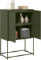 vidaXL - Tv-meubel - 68x39x60,5 - cm - staal - olijfgroen