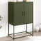 vidaXL - Tv-meubel - 68x39x60,5 - cm - staal - olijfgroen