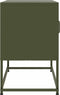 vidaXL - Tv-meubel - 68x39x60,5 - cm - staal - olijfgroen