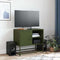 vidaXL - Tv-meubel - 68x39x60,5 - cm - staal - olijfgroen