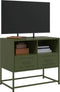 vidaXL - Tv-meubel - 68x39x60,5 - cm - staal - olijfgroen
