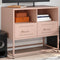 vidaXL - Tv-meubel - 68x39x60,5 - cm - staal - roze