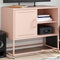 vidaXL - Tv-meubel - 68x39x60,5 - cm - staal - roze