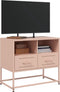 vidaXL - Tv-meubel - 68x39x60,5 - cm - staal - roze