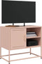 vidaXL - Tv-meubel - 68x39x60,5 - cm - staal - roze