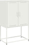 vidaXL - Tv-meubel - 68x39x60,5 - cm - staal - wit