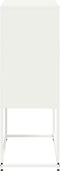 vidaXL - Tv-meubel - 68x39x60,5 - cm - staal - wit