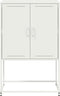 vidaXL - Tv-meubel - 68x39x60,5 - cm - staal - wit