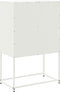vidaXL - Tv-meubel - 68x39x60,5 - cm - staal - wit