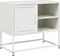 vidaXL - Tv-meubel - 68x39x60,5 - cm - staal - wit