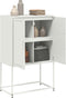 vidaXL - Tv-meubel - 68x39x60,5 - cm - staal - wit