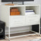 vidaXL - Tv-meubel - 68x39x60,5 - cm - staal - wit
