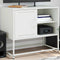 vidaXL - Tv-meubel - 68x39x60,5 - cm - staal - wit