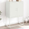 vidaXL - Tv-meubel - 68x39x60,5 - cm - staal - wit