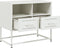 vidaXL - Tv-meubel - 68x39x60,5 - cm - staal - wit