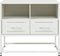 vidaXL - Tv-meubel - 68x39x60,5 - cm - staal - wit