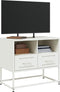 vidaXL - Tv-meubel - 68x39x60,5 - cm - staal - wit