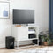 vidaXL - Tv-meubel - 68x39x60,5 - cm - staal - wit