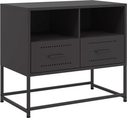 vidaXL - Tv-meubel - 68x39x60,5 - cm - staal - zwart