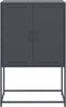 vidaXL - Tv-meubel - 68x39x60,5 - cm - staal - zwart