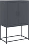 vidaXL - Tv-meubel - 68x39x60,5 - cm - staal - zwart