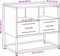 vidaXL - Tv-meubel - 68x39x60,5 - cm - staal - zwart