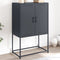 vidaXL - Tv-meubel - 68x39x60,5 - cm - staal - zwart