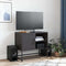 vidaXL - Tv-meubel - 68x39x60,5 - cm - staal - zwart