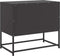 vidaXL - Tv-meubel - 68x39x60,5 - cm - staal - zwart