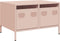 vidaXL - Tv-meubel - 68x50x43,5 - cm - koudgewalst - staal - roze