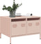 vidaXL - Tv-meubel - 68x50x43,5 - cm - koudgewalst - staal - roze