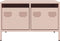 vidaXL - Tv-meubel - 68x50x43,5 - cm - koudgewalst - staal - roze