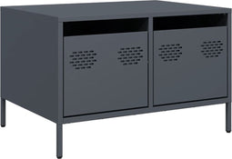 vidaXL - Tv-meubel - 68x50x43,5 - cm - koudgewalst - staal - antracietkleurig