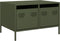 vidaXL - Tv-meubel - 68x50x43,5 - cm - koudgewalst - staal - olijfgroen