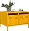 vidaXL - Tv-meubel - 68x50x43,5 - cm - koudgewalst - staal - mosterdgeel