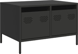 vidaXL - Tv-meubel - 68x50x43,5 - cm - koudgewalst - staal - zwart