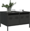 vidaXL - Tv-meubel - 68x50x43,5 - cm - koudgewalst - staal - zwart