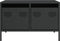 vidaXL - Tv-meubel - 68x50x43,5 - cm - koudgewalst - staal - zwart