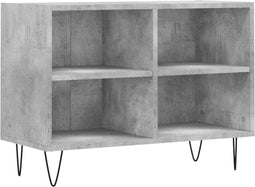 vidaXL - Tv-meubel - 69,5x30x50 - cm - bewerkt - hout - betongrijs