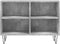 vidaXL - Tv-meubel - 69,5x30x50 - cm - bewerkt - hout - betongrijs