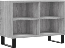 vidaXL - Tv-meubel - 69,5x30x50 - cm - bewerkt - hout - grijs - sonoma - eikenkleurig