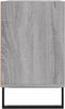 vidaXL - Tv-meubel - 69,5x30x50 - cm - bewerkt - hout - grijs - sonoma - eikenkleurig