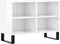 vidaXL - Tv-meubel - 69,5x30x50 - cm - bewerkt - hout - hoogglans - wit