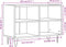 vidaXL - Tv-meubel - 69,5x30x50 - cm - bewerkt - hout - hoogglans - wit
