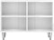 vidaXL - Tv-meubel - 69,5x30x50 - cm - bewerkt - hout - hoogglans - wit