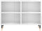 vidaXL - Tv-meubel - 69,5x30x50 - cm - bewerkt - hout - hoogglans - wit