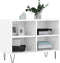 vidaXL - Tv-meubel - 69,5x30x50 - cm - bewerkt - hout - hoogglans - wit