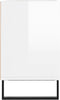 vidaXL - Tv-meubel - 69,5x30x50 - cm - bewerkt - hout - hoogglans - wit